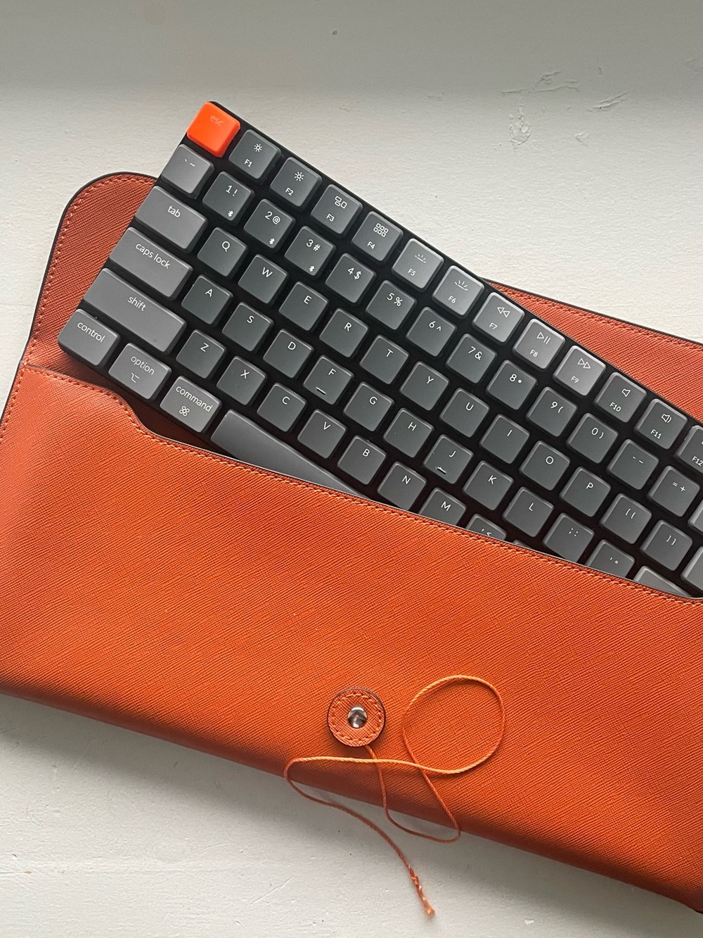 Keychron K3 Low-Profile Mechanical Keyboard w/ Leather Travel Pouch